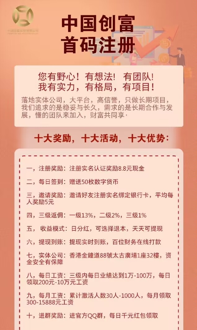 中国创富首码：十大奖励，十大活动，十大优势！